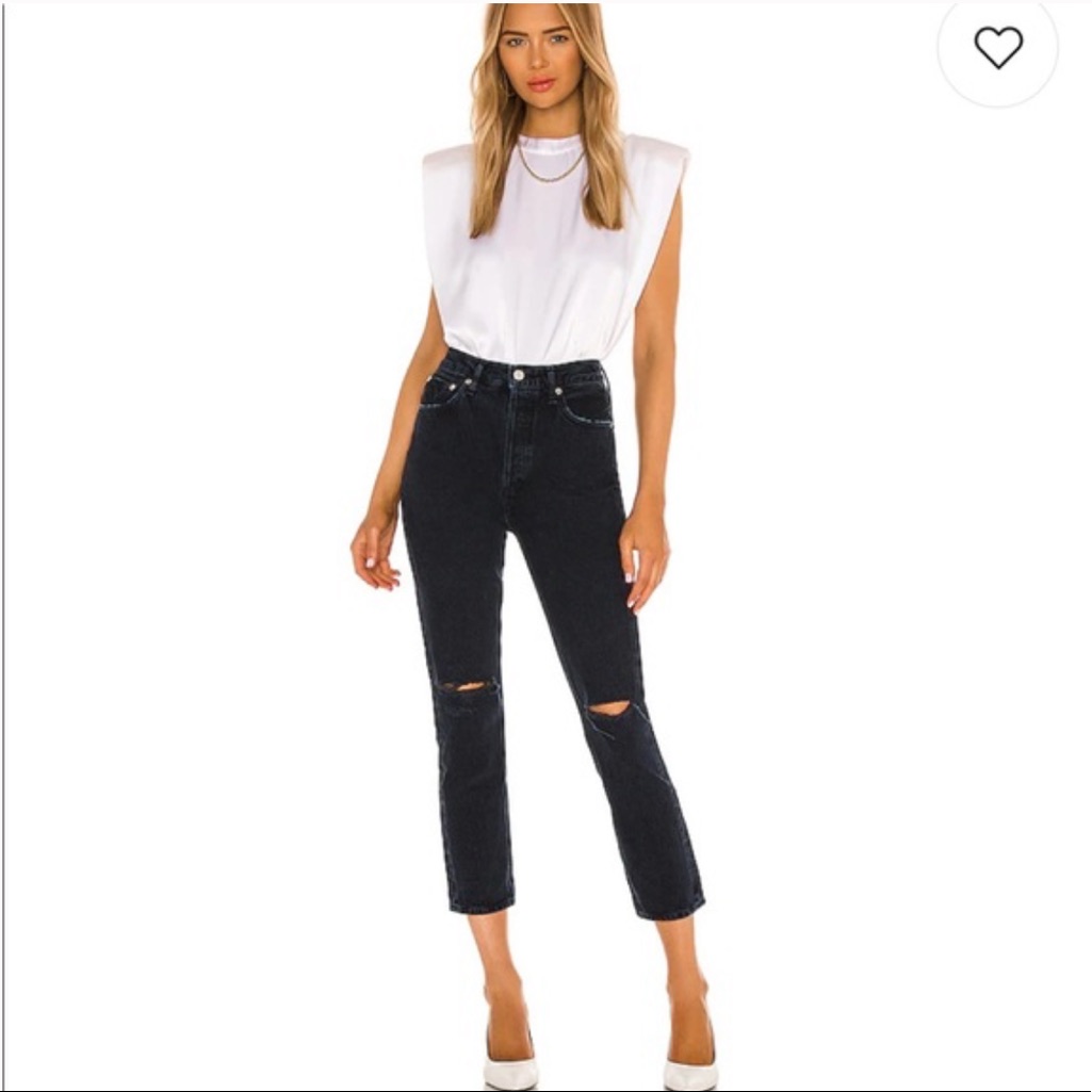 Agolde High Rise Straight Crop Riley Jeans Sz 29 (E1315)